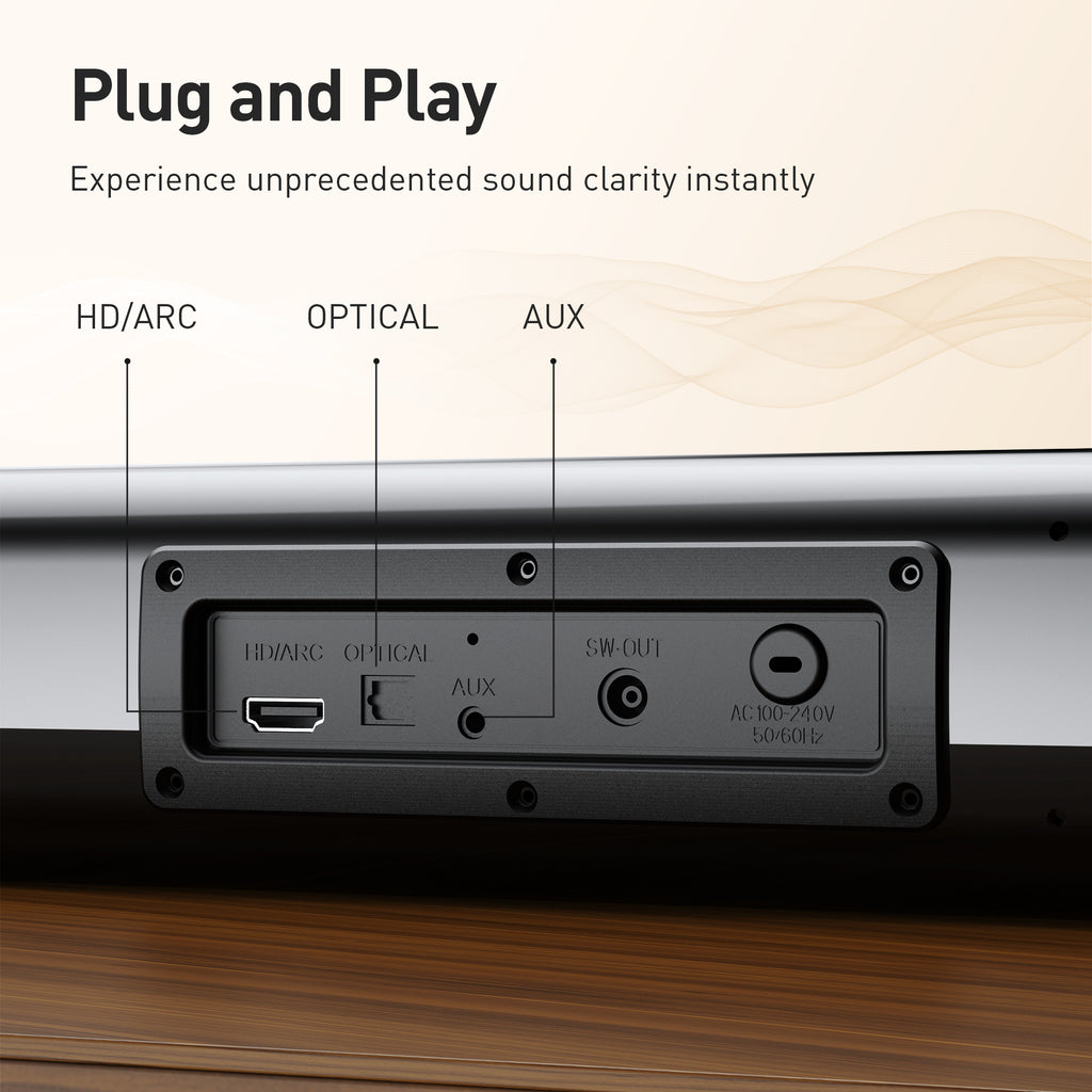 Karaoke Soundbar with Subwoofer for TV: Sound Bar with 2 Wireless Microphones - Home Theater Surround Sound System - Bluetooth Speaker with Remote Supports HDMI ARC/Optical/AUX/USB for TV/PC